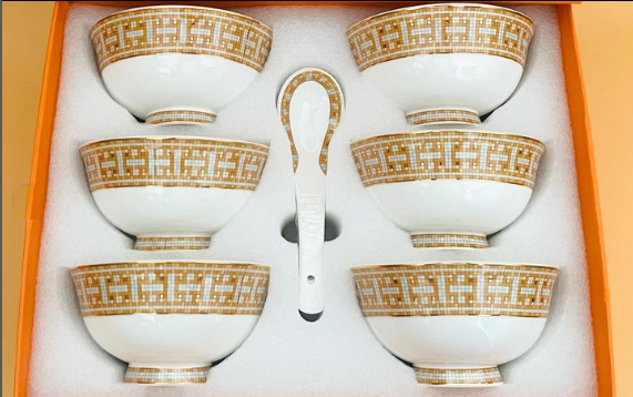  Set of six Porcelain Bowls from Hermes